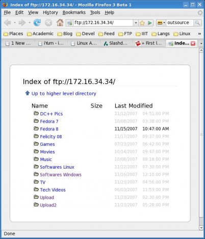 FTP Listing In Firefox