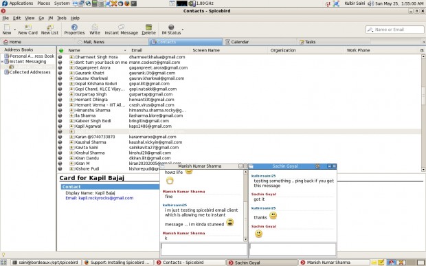 SpiceBird Instant Message using Jabber, GTalk